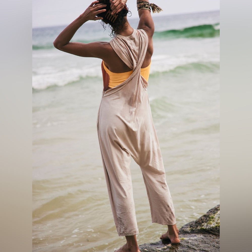 FREE PEOPLE Hot Shot Twisted Onesie Sz S